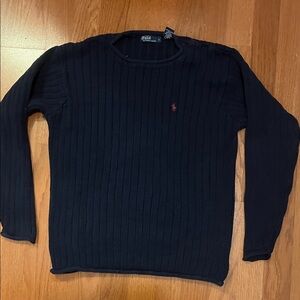 Polo by Ralph Lauren Lds Juniors Navy Crewneck Sweater